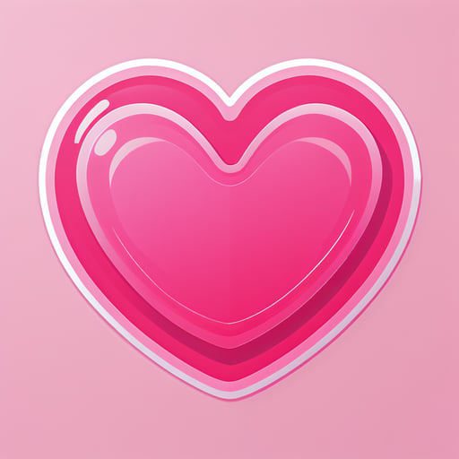 Pink jelly heart
