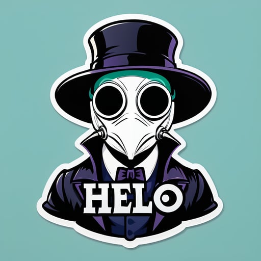 The doctor in the plague mask says hello