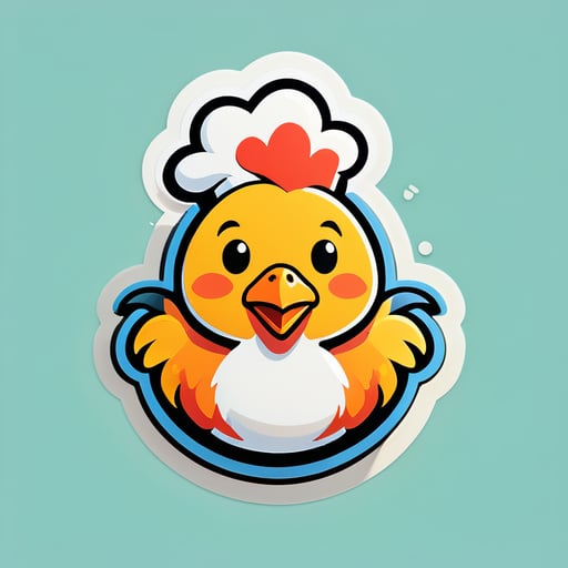 Chicken sticker