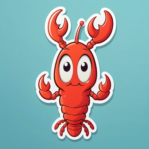 This Is An Illustration Of Cartoon Portrait Funny Nursery Schetch  Drawn Tall Thin Funny lobster Like Creature