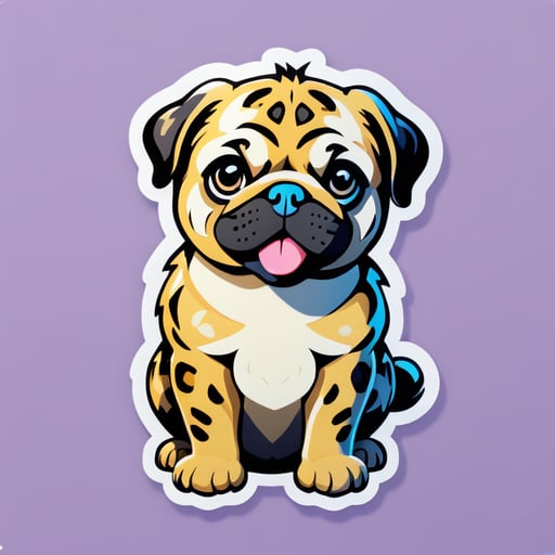 Leopard mixture with pugs
