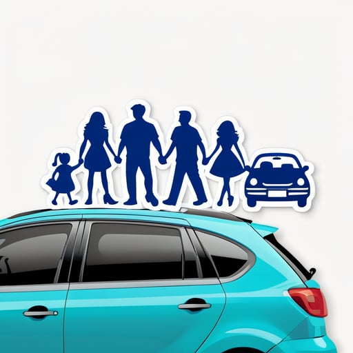 car stickers family funny