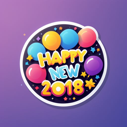 happy new year sticker