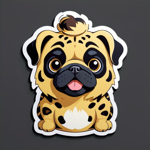 Leopard mixture with pugs YouTuber