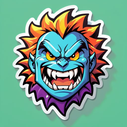 Awesome Wow Comic Sticker