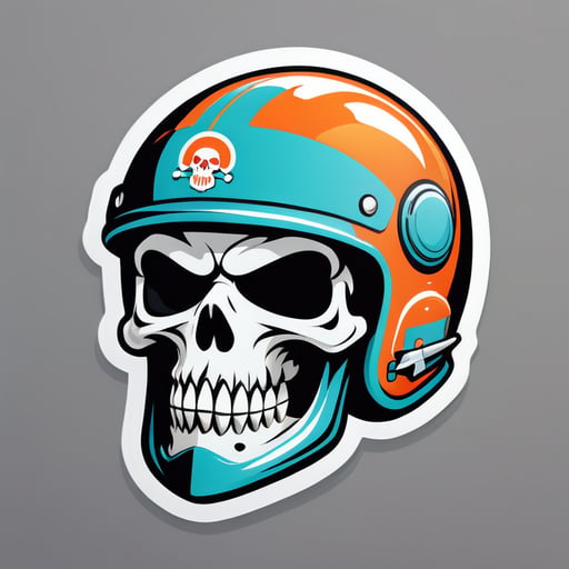 skull in a helmet