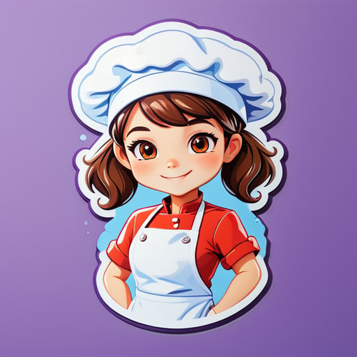 Girl cook in a cap