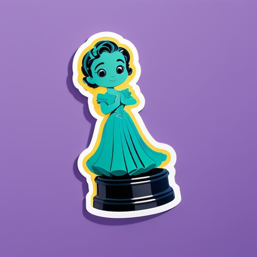 Oscar figurine with a stand