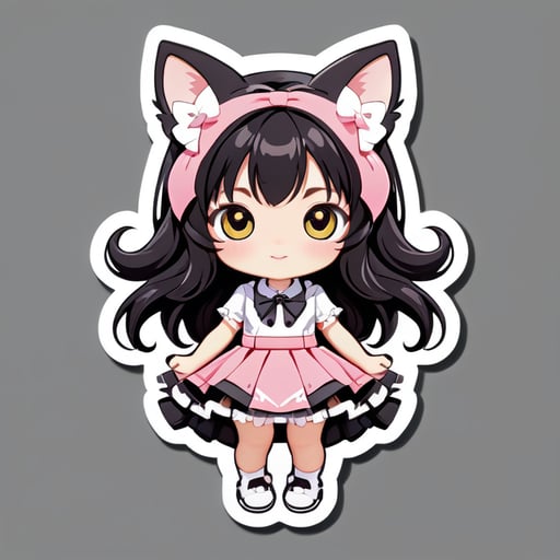 cat girl cute skirt loli
