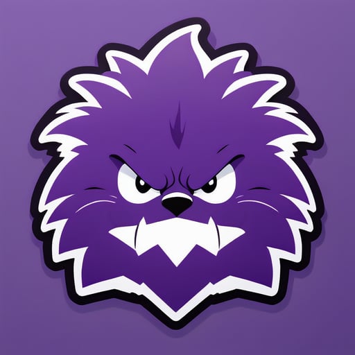 angry purple hedgehog