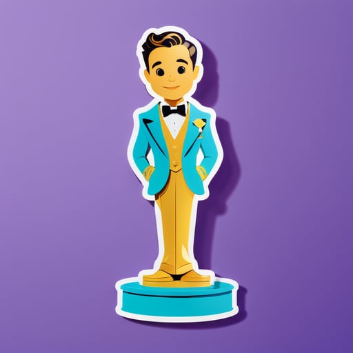 Oscar figurine with a stand