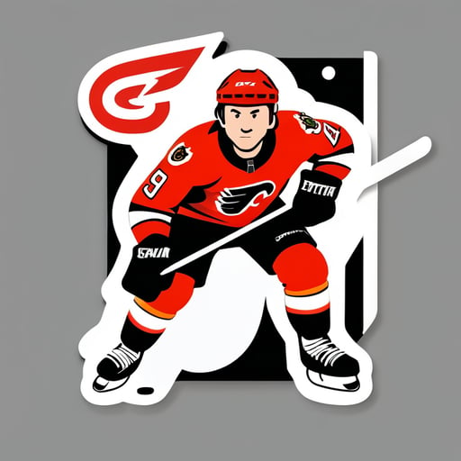 NHL hockey player punchline stickers 