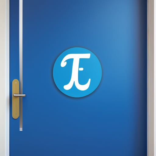 The number of pi outside the door