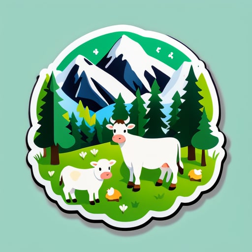 Switzerland Alps Bible Jesus Milk people Cows Life Forest