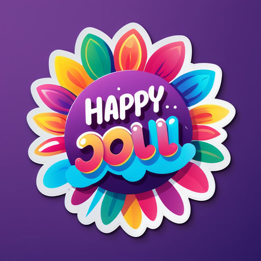 happy holi sticker